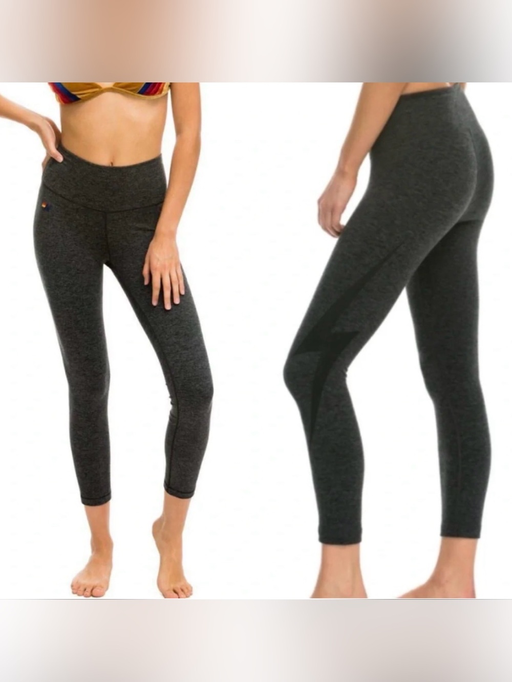 Aviator Nation Bolt Crop Leggings - Size L
Women’s grey leggings